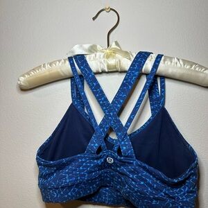lululemon athletica Navy and Blue Crisscross Sports Bra